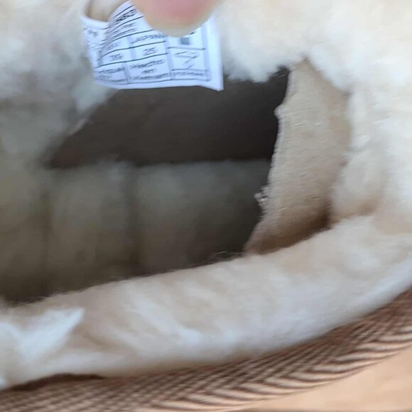 UGG New Heights Ultra Mini Platform Boots NWT! NEW! size 8 Suede Shearling - Picture 7 of 13